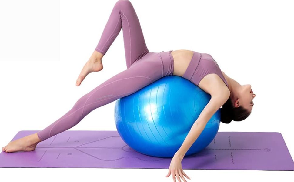 GalSports Pregnancy Birthing Ball – Extra Thick Anti-Burst Yoga Exercise Ball for Delivery, Prenatal & Postnatal Fitness Baby Blue