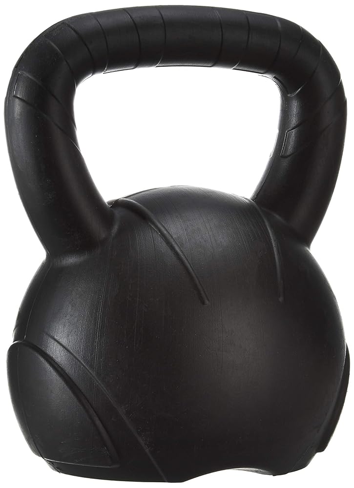 FitBox Sports Intruder 5 Kg Kettlebell – Vinyl-Coated Strength & Cardio Training Weight (Black)